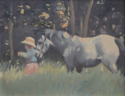 Caroline en Rosie De Pony door Jennifer Wright