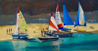 Salcombe Smalls Cove Dinghies door Jennifer Wright