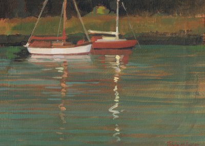 Jacht Reflecties door Jennifer Wright