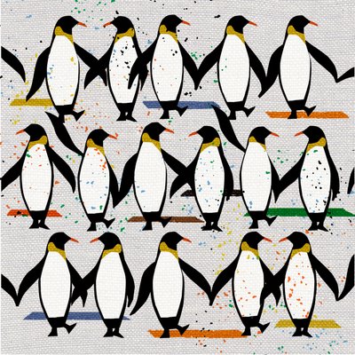 Dansende pinguïns, 2022 door Jenny Frean