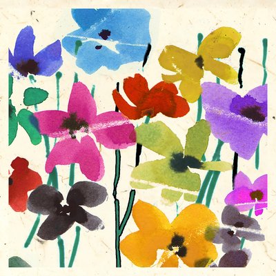 Inktbloemen door Jenny Frean