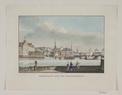 Kopenhagen gezien vanaf Christianshavn door Jens Holm