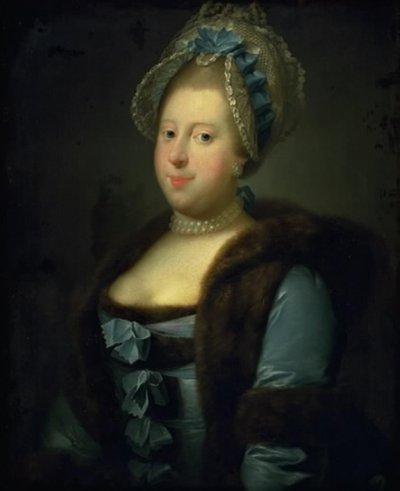 Caroline Mathilde, koningin van Christian VII door Jens Juel