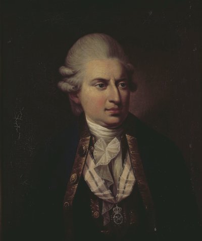 Portret van Graaf Johann Friedrich Struensee door Jens Juel