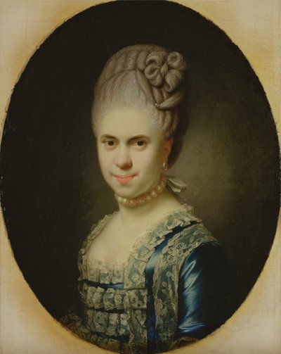 Portret van Dorothea Maria Lienau, 1772 door Jens Juel