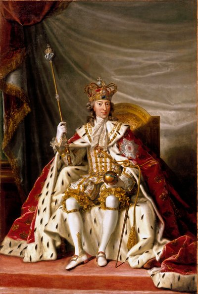 Portret van Koning Christiaan VII van Denemarken, 1789 door Jens Juel