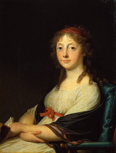 Portret van een Dame door Jens Juel