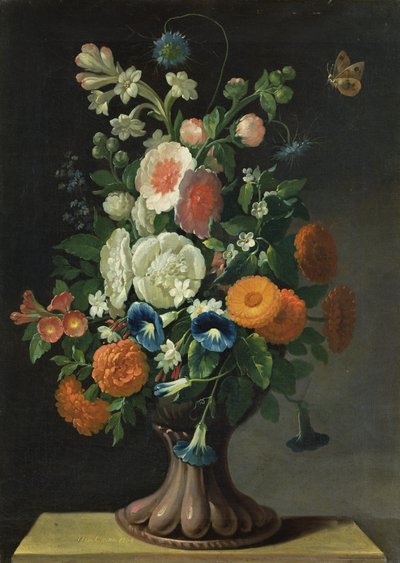 Stilleven met bloemen, 1764 door Jens Juel