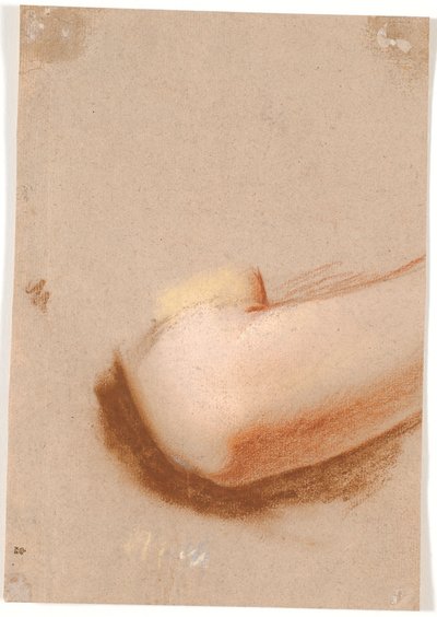 Studie van een rechterelleboog van een vrouw door Jens Juel