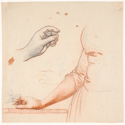 Studie voor het volledige portret van Kroonprinses Sofie Frederikke door Jens Juel