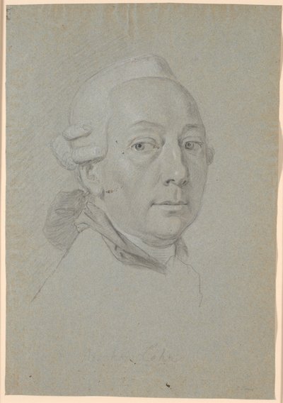 Studie voor het portret van Poul Abraham Lehn door Jens Juel