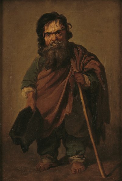 De Romeinse dwerg Francesco Ravai, genaamd Bajocco door Jens Juel