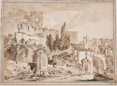 Het interieur van het Colosseum, Rome door Jens Petersen Lund