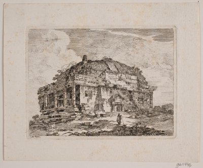 Een antieke tempel door Jens Petersen Lund