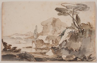 Italiaans landschap door Jens Petersen Lund