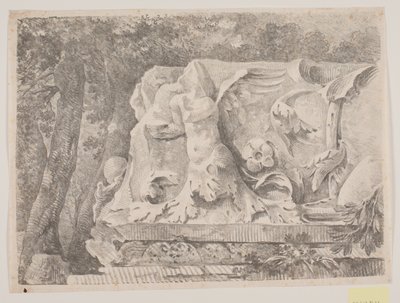 Fragment van een sculptuur door Jens Petersen Lund