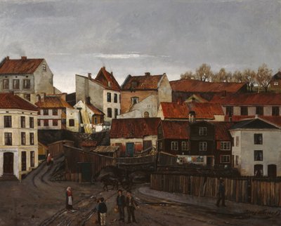 Uit de arme wijk, Hammersborg door Jens Wang