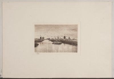 Bij Kinderdijk in Holland door Jensen