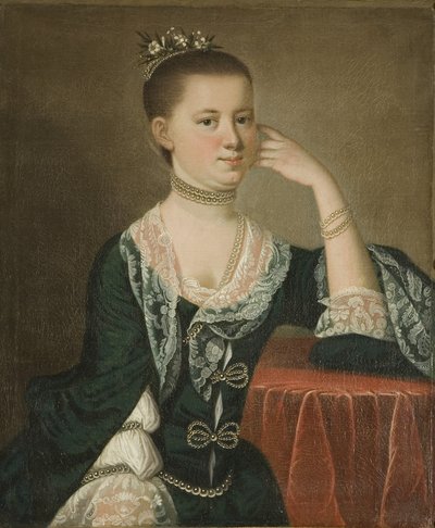 Portret van Mevrouw Elias Vander Horst door Jeremiah Theus
