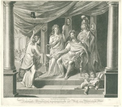 Allegorie op de Nationale Vergadering, 1796 door Jeremias Snoek