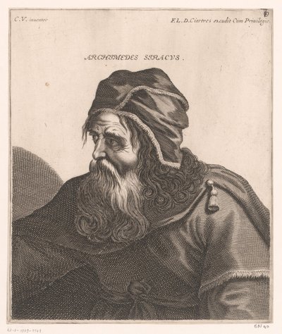 Portret van Archimedes door Jerôme David (attributed to)