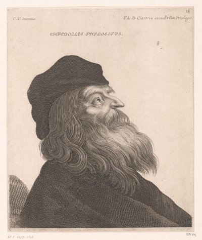 Portret van Empedocles door Jerôme David (attributed to)