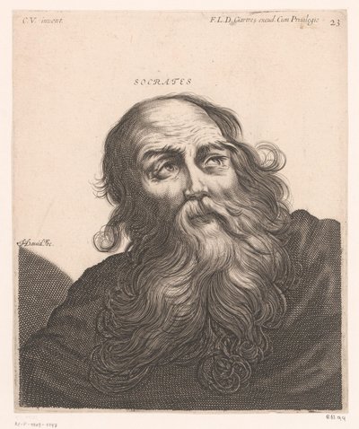 Portret van Socrates door Jerôme David