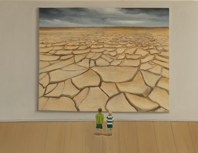 Geen water, 2019 (olieverf op doek) door Jerome Glomaud