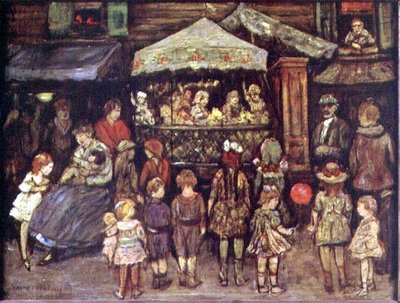 Straatcarrousel door Jerome Myers