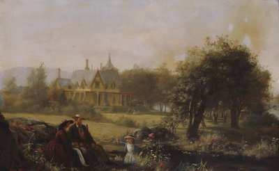 Zomerbloemen, 1859 door Jerome Thompson
