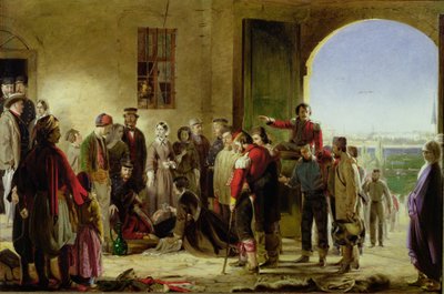De Missie van Barmhartigheid: Florence Nightingale ontvangt de gewonden in Scutari door Jerry Barrett