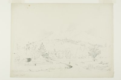 Mist op de bergen door Jervis McEntee