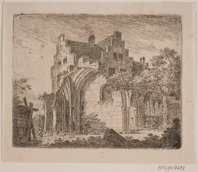 Ruïne van een kloostergebouw door Jes Bundsen