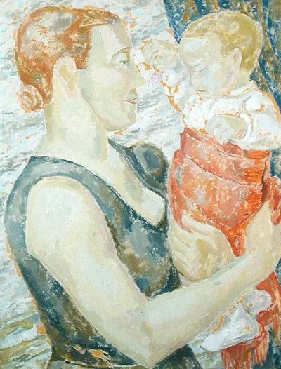 Moeder en kind, ca. 1932 door Jessica Stewart Dismorr