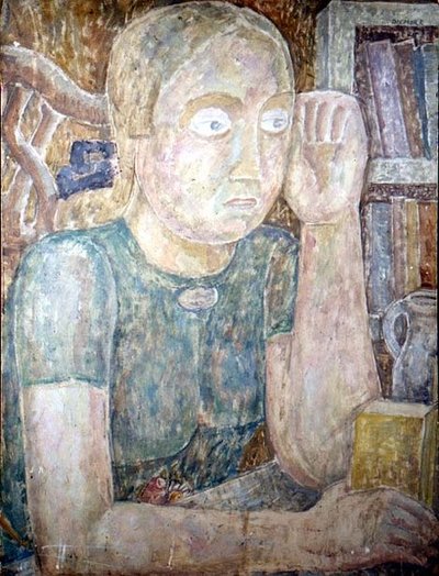 Portret van mevrouw Baker van Ilkeston, Derby door Jessica Stewart Dismorr