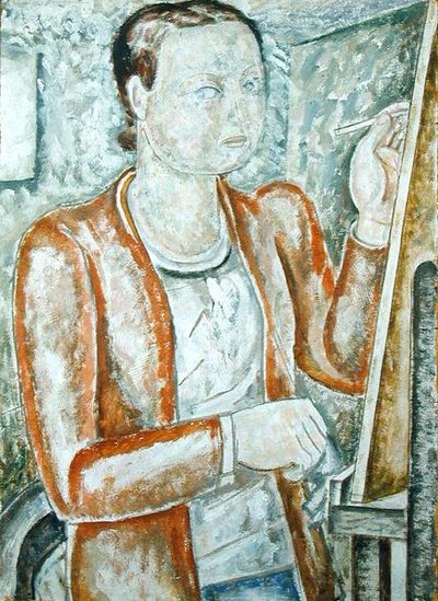 Zelfportret, ca. 1928 door Jessica Stewart Dismorr
