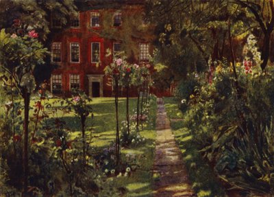 Walpole House, Uitzicht op huis en tuin door Jessie MacGregor