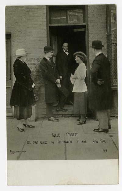Adele Kennedy, de enige gids voor Greenwich Village, New York, VS door Jessie Tarbox Beals