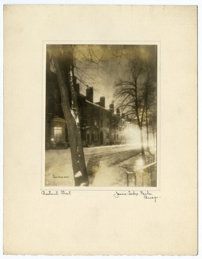 Chestnut Street, Boston, USA, ca. 1902-10 door Jessie Tarbox Beals