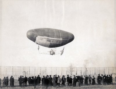 Francois luchtschip in vlucht van het Departement van Transport op de Wereldtentoonstelling 1904 door Jessie Tarbox Beals