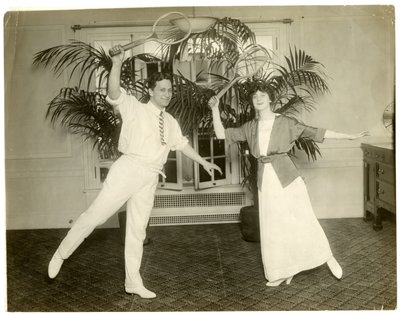 Nieuwe Parijse dansers Señor Sebastian & Mme Mann - ze dansten bij de opening van de Albemarle Hoffman Roof garden, ca. 1905-18 door Jessie Tarbox Beals