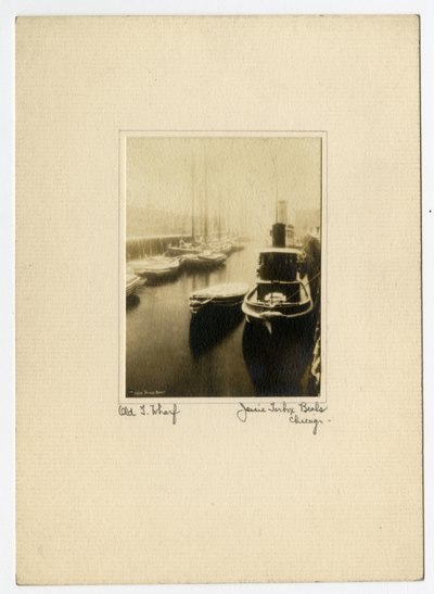 Old T Wharf, ca. 1902-10 door Jessie Tarbox Beals