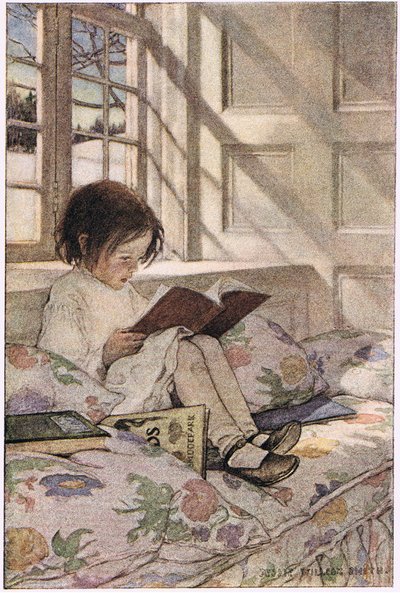 Een meisje dat leest, uit 