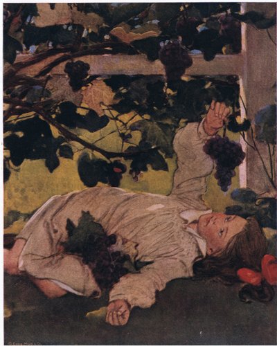 Ze wist dat ze er altijd een kon eten wanneer ze wilde, dus ze had geen haast door Jessie Willcox Smith