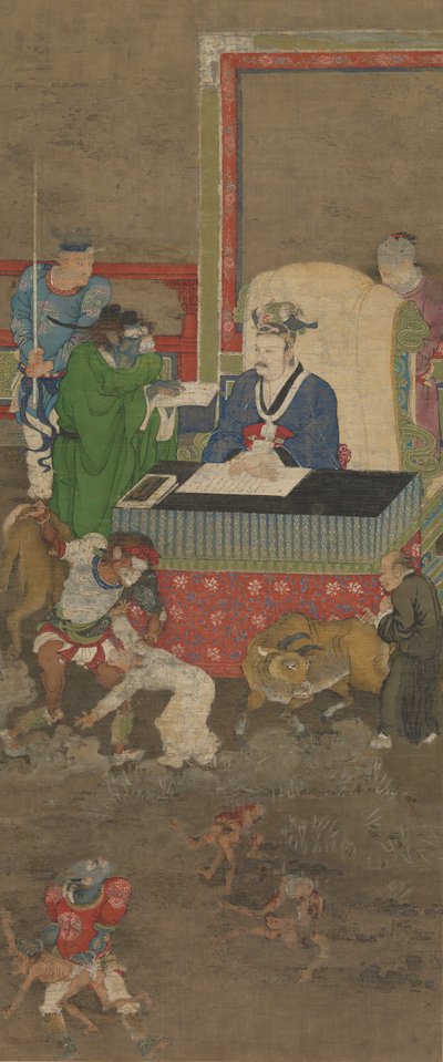 Tien Koningen van de Hel, voor 1195 door Jin Chushi