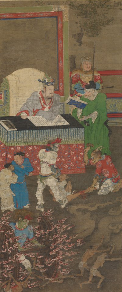 Tien koningen van de hel, voor 1195 door Jin Chushi