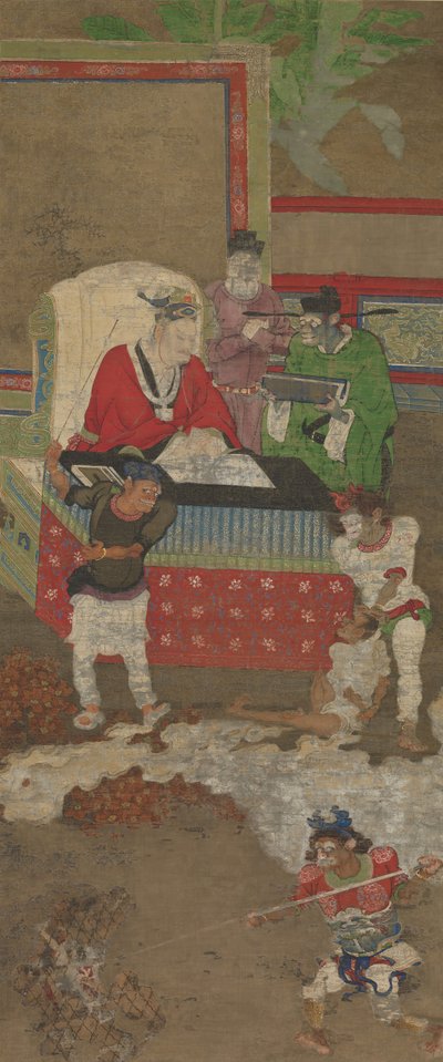 Tien Koningen van de Hel, voor 1195 door Jin Chushi
