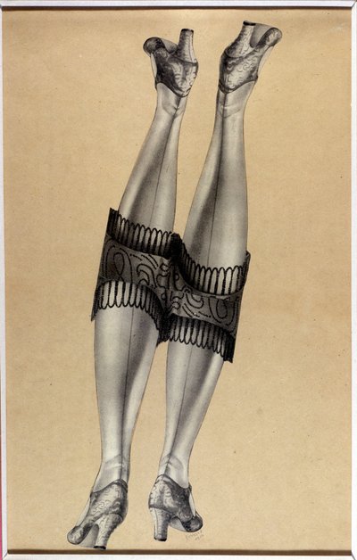 Collage Twee mooie benen - door Jindrich Styrsky (1899-1942) (48 van 35) door Jindrich Styrsky