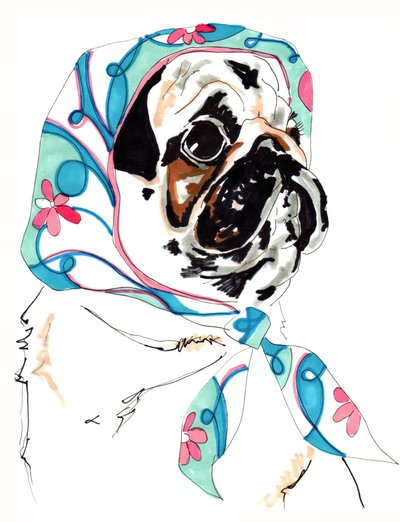 Pug In Pucci, 2012 door Jo Chambers