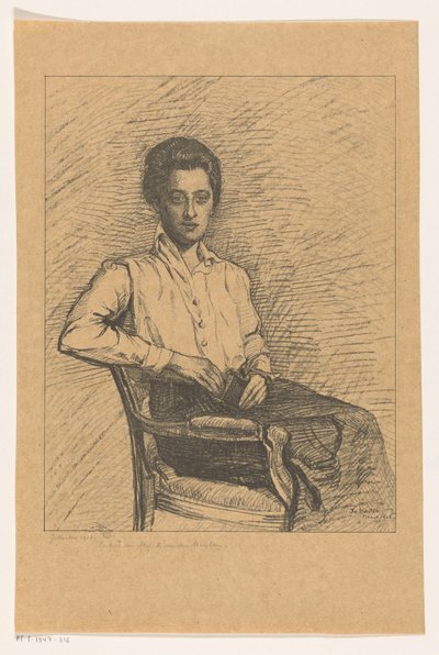 Portret van B. van der Meulen door Jo Koster